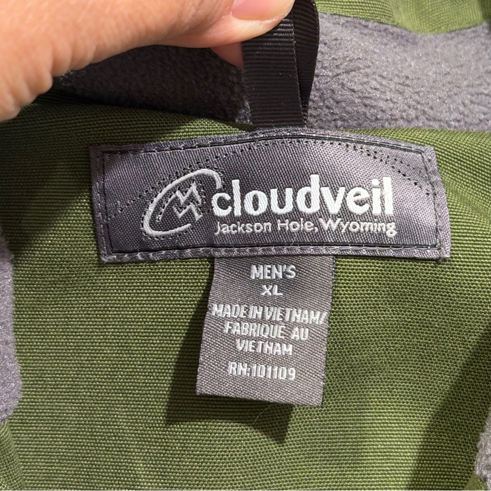 Cloudveil Men’s XL Green Alpine Technical Shell Ski Snowboarding Jacket Outdoor - Picture 3 of 10